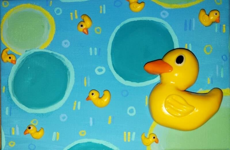 Happy Duck (10cm X 15cm)