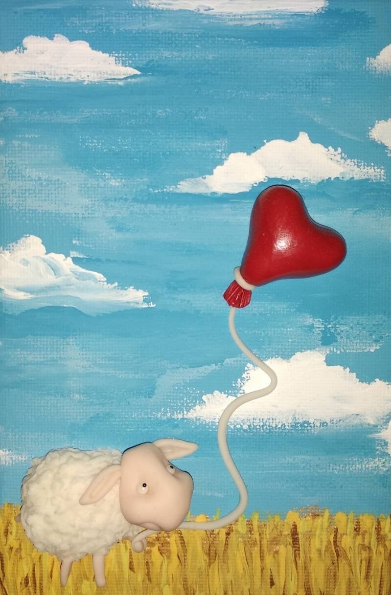 Love Sheep (10cm X 15cm)