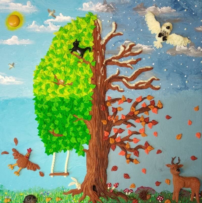 The seasons (30cm X 30cm)