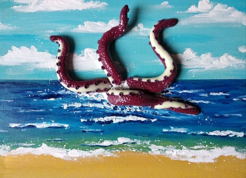 Sea Monster (24cm X 18cm)