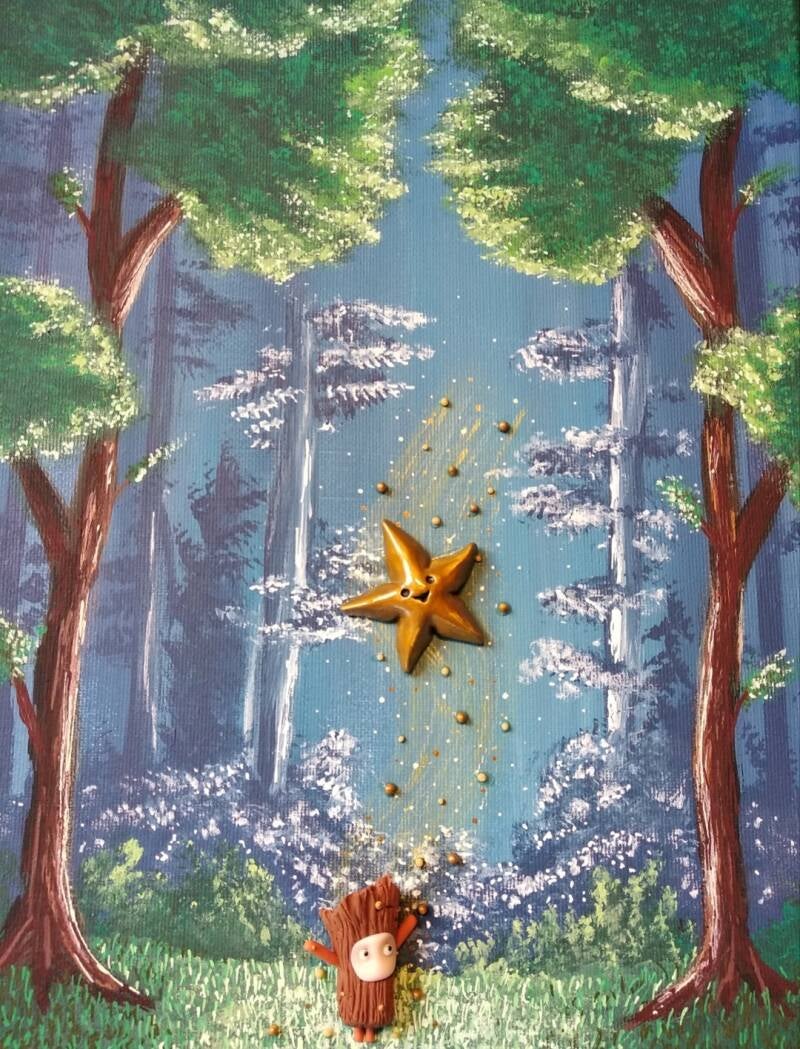 A Star Set Free (30cm X 20cm)