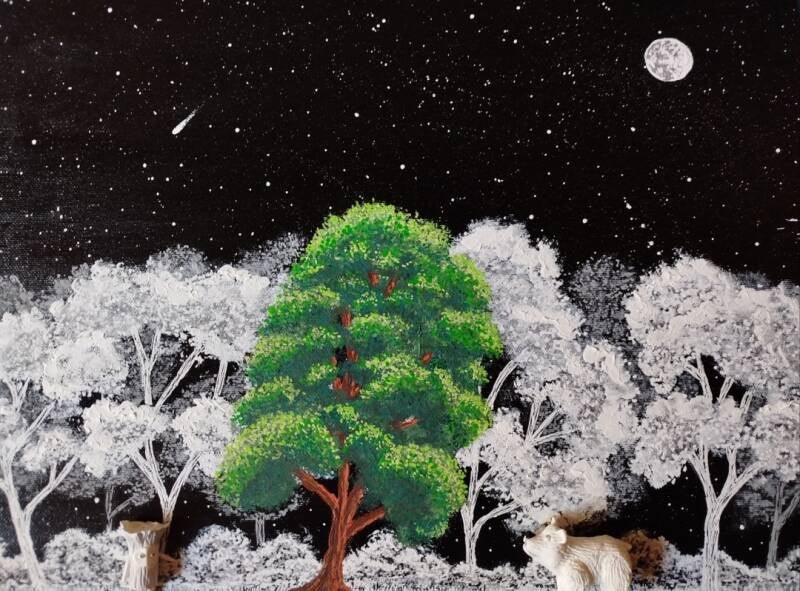 The Green Tree (40cm X 30cm)