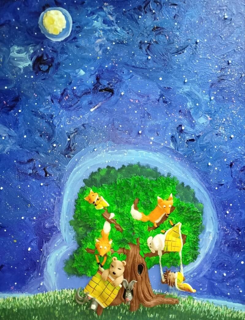 Thieves in the Night (50cm X 40cm)