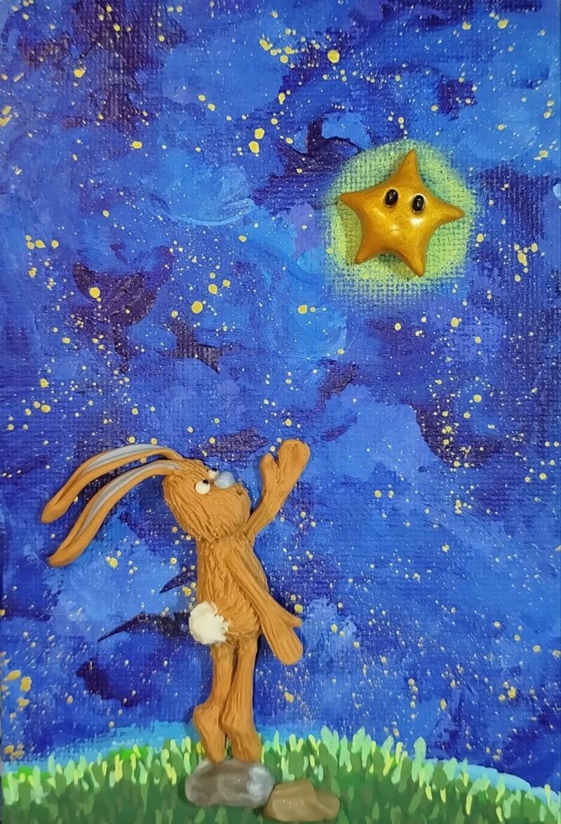Reach for the stars (10cm X 15cm)