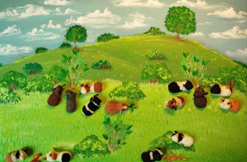 Guinea Pig Heaven (50cm X 70cm)
