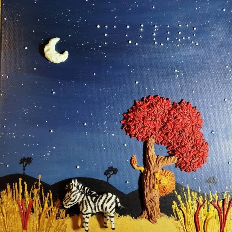 Zebra (30cm X 30cm)