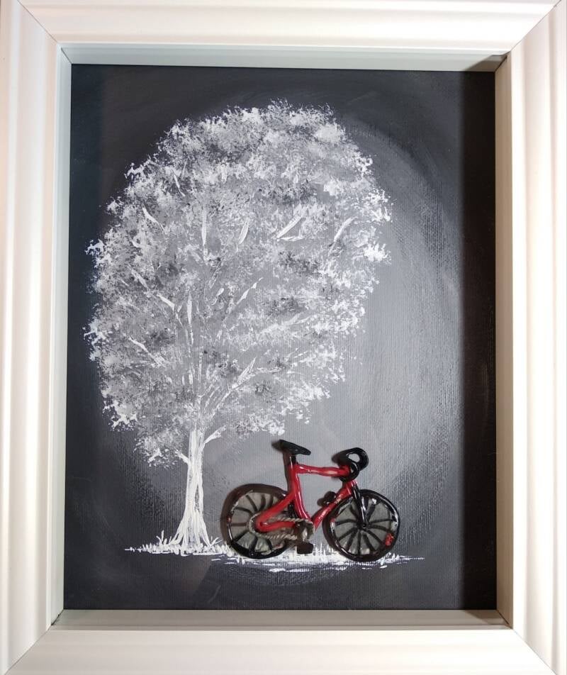 Red Bicycle (20cm X 25cm)