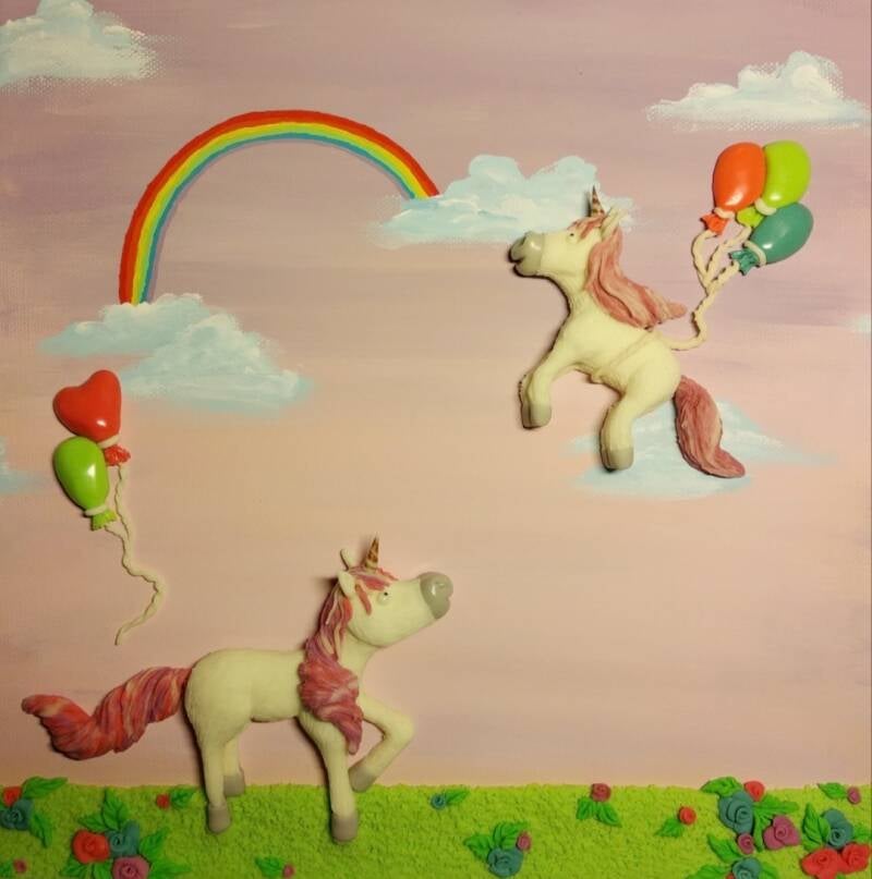 Unicorn (30cm X 30cm)