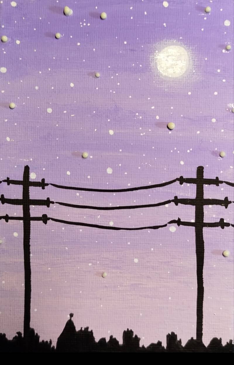 The City by Night (10cm X 15cm)