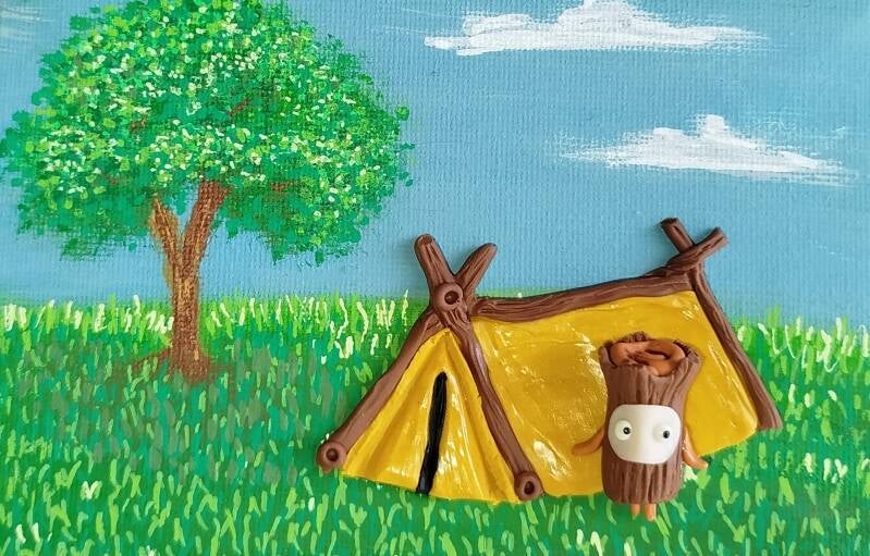 Happy Camper (10cm x 15cm)