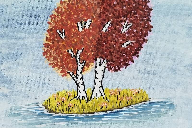 Birch tree (10cm x 15cm)