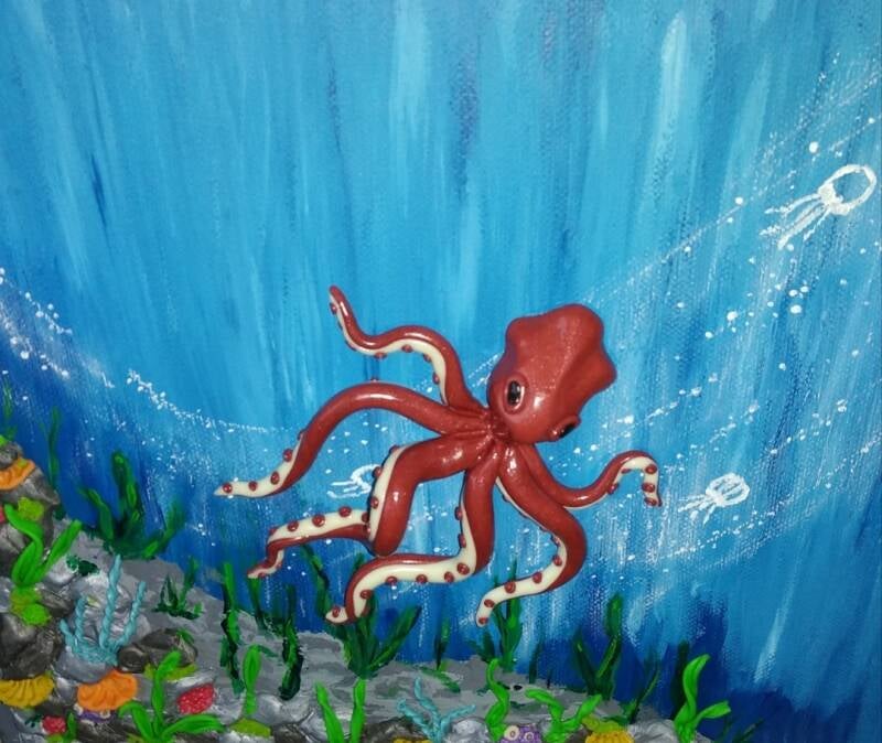 Deep Sea (20cm x 18cm)