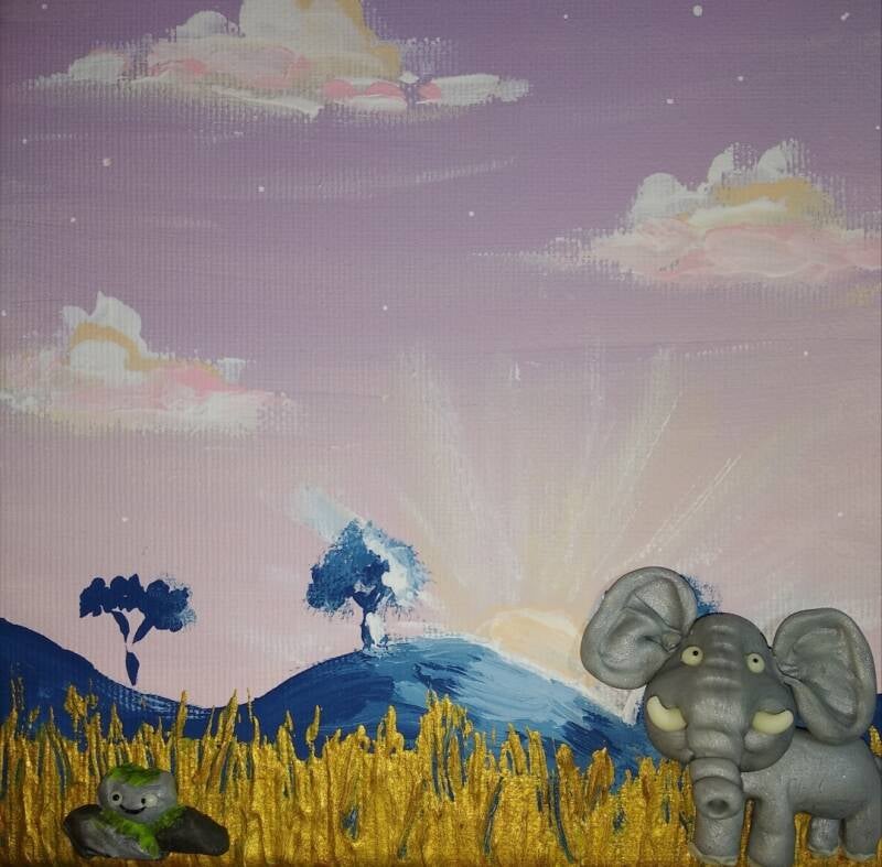 Sunset (15cm x 15cm)