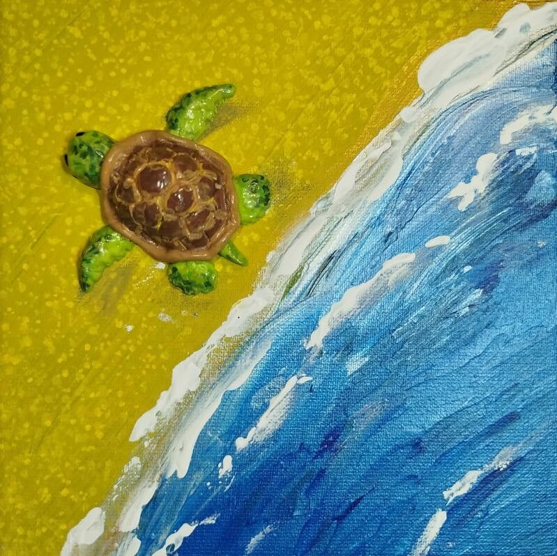 Sea Turtle (15cm x 15cm)