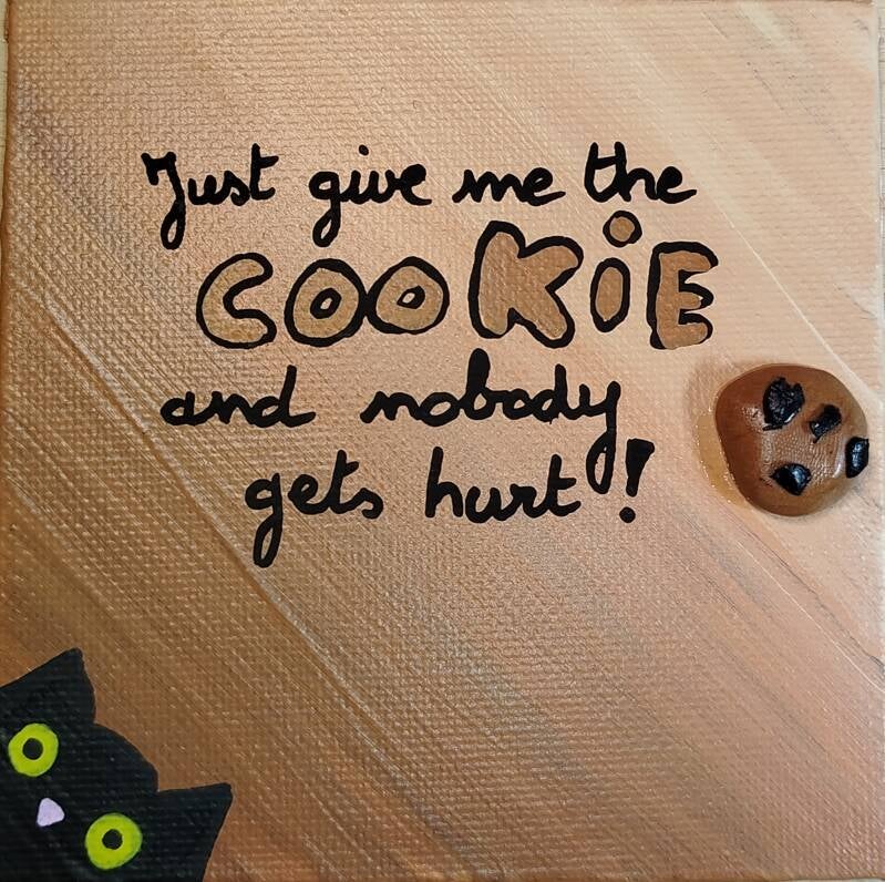 Cookies and Cats (10cm x 10cm)