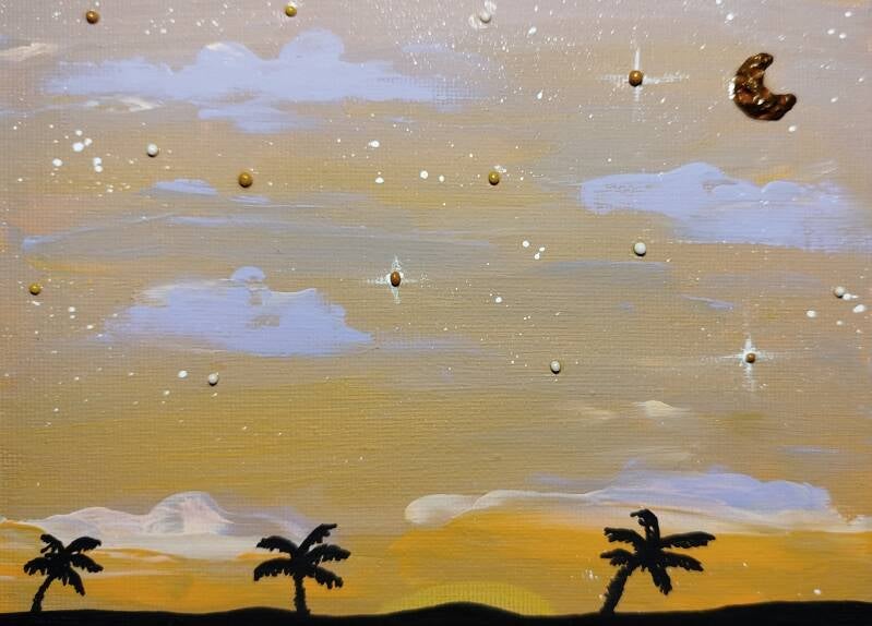 Palm Trees (13cm x 18cm)