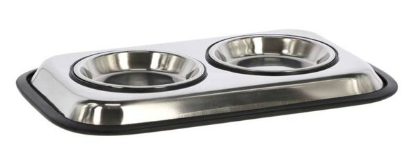 Rvs voerbak Duo - Gamelle inox duo - Stainless steel bowl duo - Edelstahlnapf duo