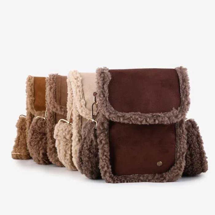 Winter teddy telefoon tasje