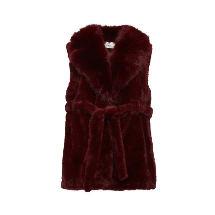 Gilet met luxe kraag