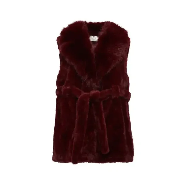 Gilet met luxe kraag