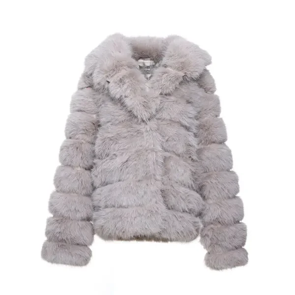 Faux fur jas