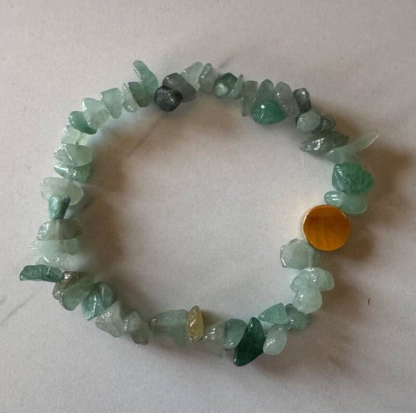 BRACELET CHIPS AVENTURINE VERTE