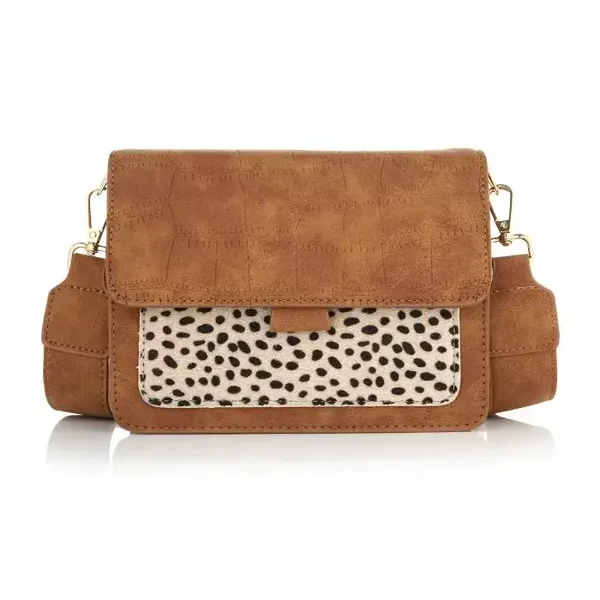 Leopard wit tas