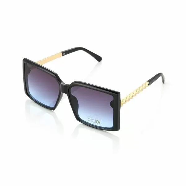 Zonnebril zwart/blauw