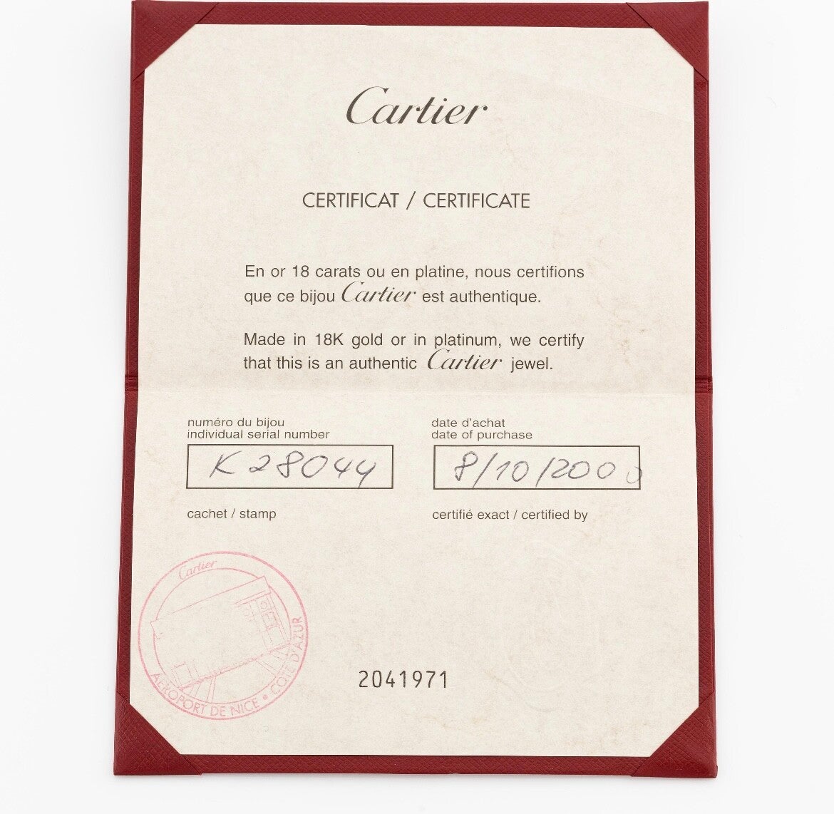 Cartier Just un clou ring