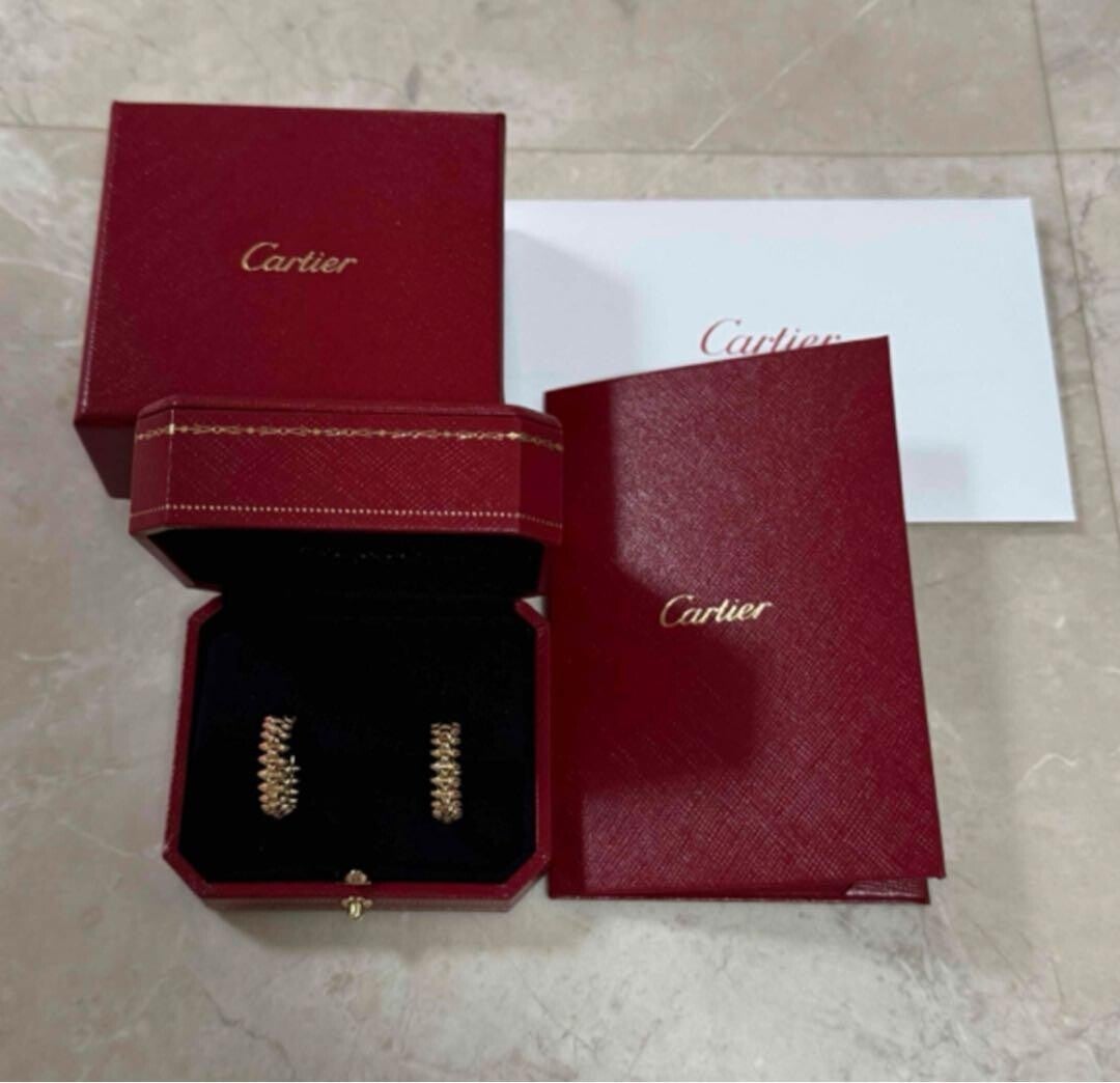 Cartier crash earrings