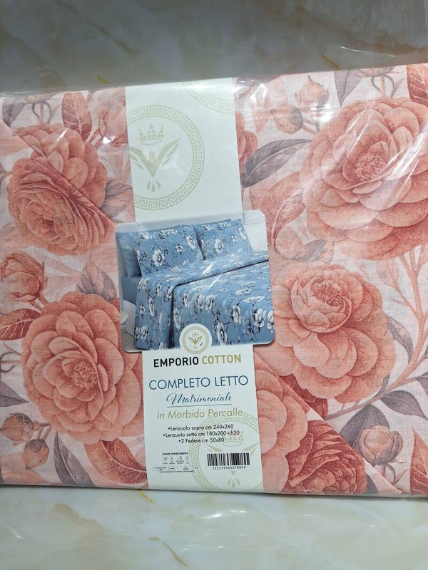 Lenzuola matrimoniali a fiori