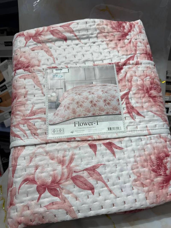 Copriletto matrimoniale flower