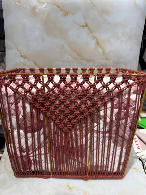 Copriletto matrimoniale con cesto