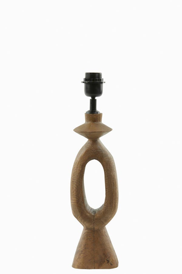7039164 - Lampvoet 11x9x45 cm DJANGO hout mat donker bruin