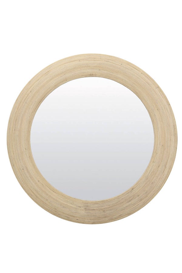 Spiegel Ø109,5x4,5 cm PIEDRE rotan naturel