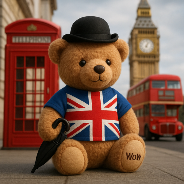 Coussin +enveloppe ENGLISH BEAR 2