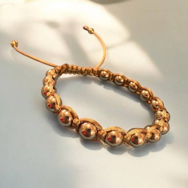 Hämatit mit Makramee