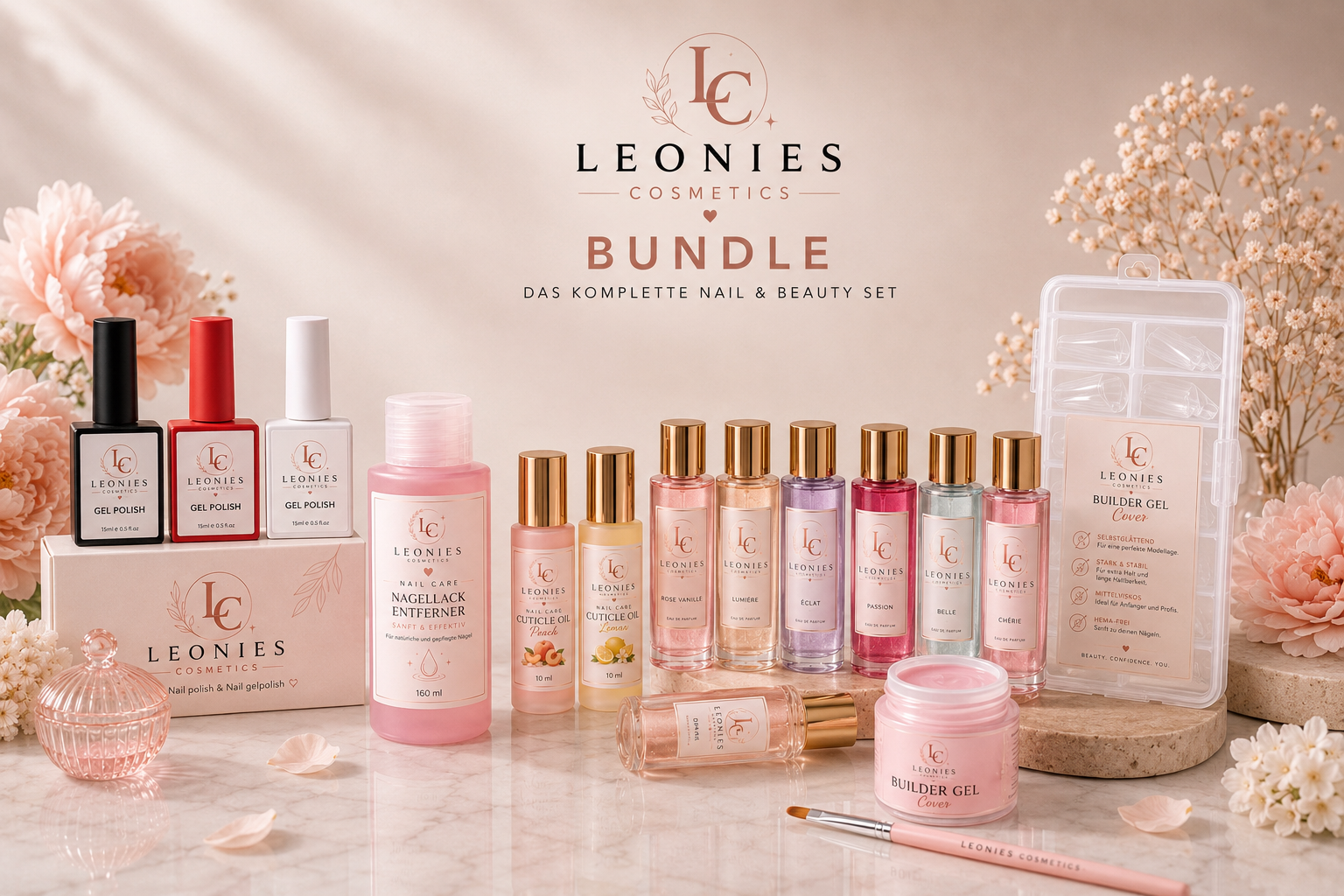 LEONIES COSMETICS – COMPLETE BEAUTY & NAIL BUNDLE