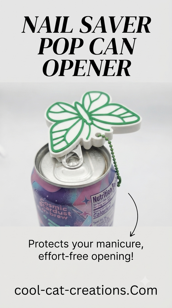 Butterfly Nail Saver Pop Can Opener