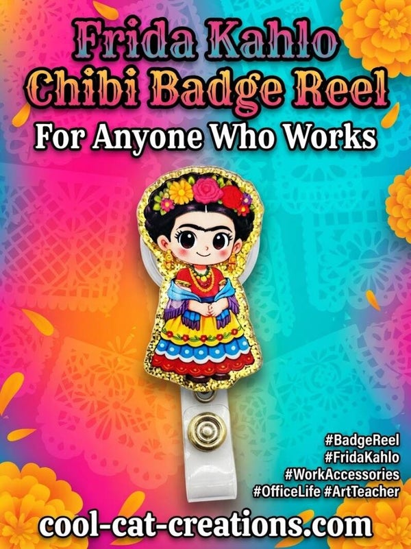 Frida Kahlo Chibi Badge Reel