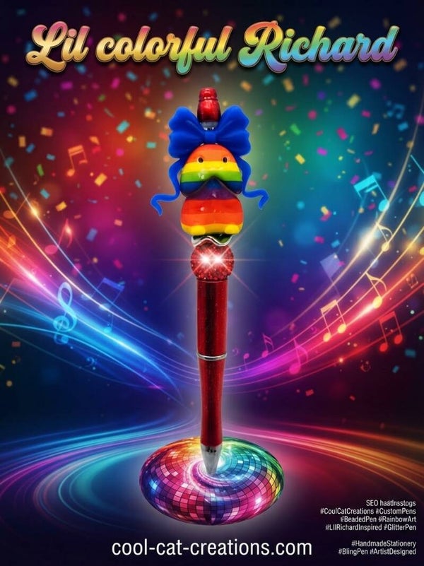 Colorful Lil Richard Custom Pen