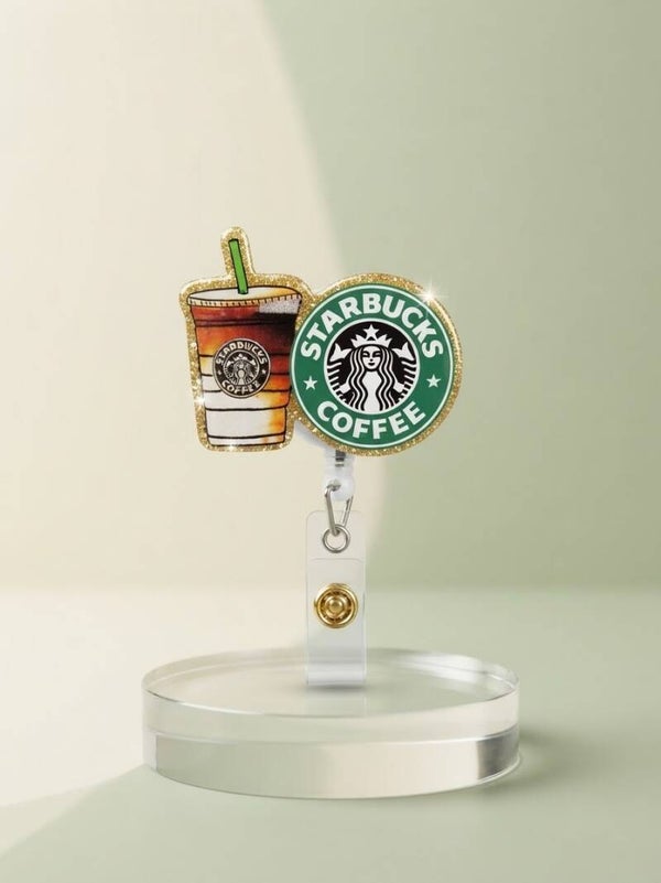 SPARKLE & SIP: STARBUCKS-INSPIRED GLITTER BADGE REEL