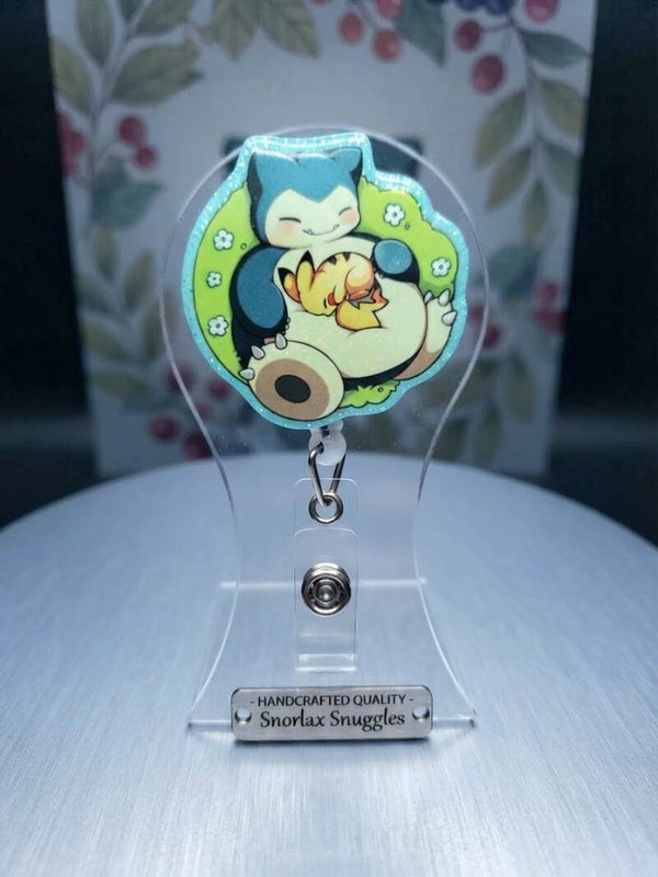 Custom Snorlax & Pikachu Badge Reel