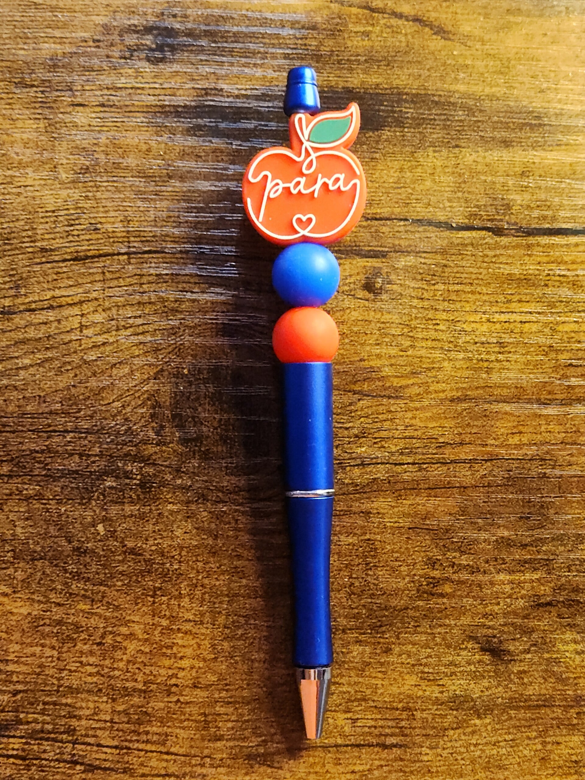 The "Para" Professional Apple Beaded Pen – Classic Red & Royal Blue
