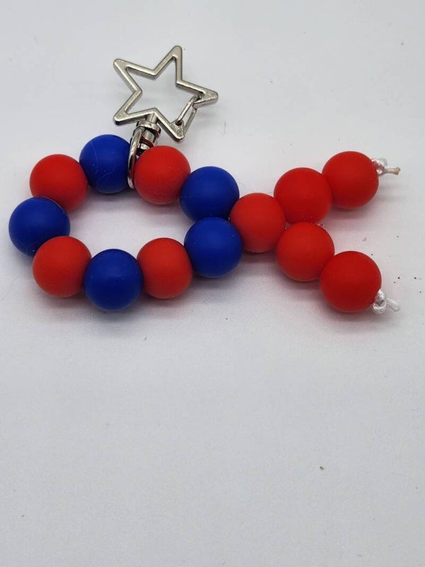 Faith Fish Silicone Bead Bag Charms & Keychains
