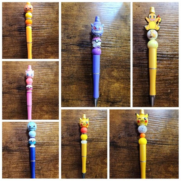 Gotta Write 'Em All! | Custom Pokémon-Inspired Beaded Pens