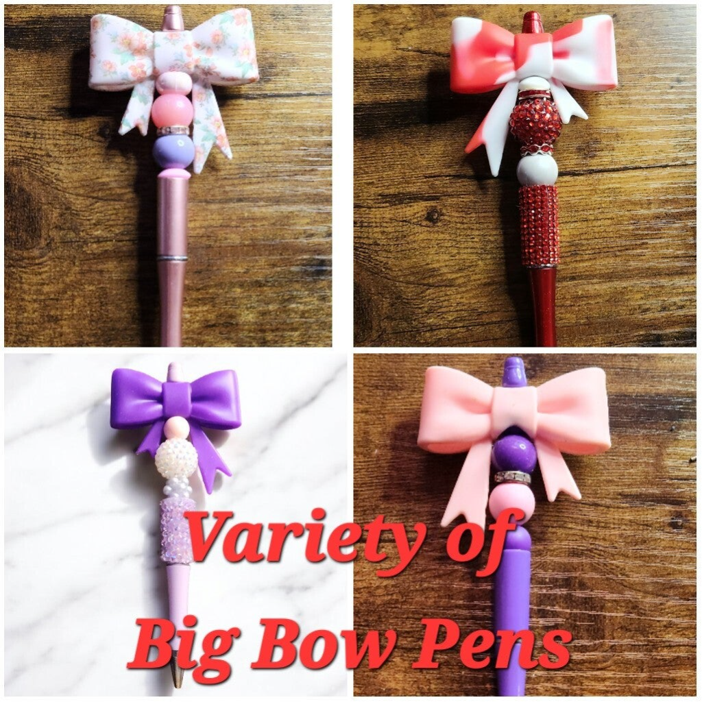 Oversized Bow Beaded Pens (click to see options)
