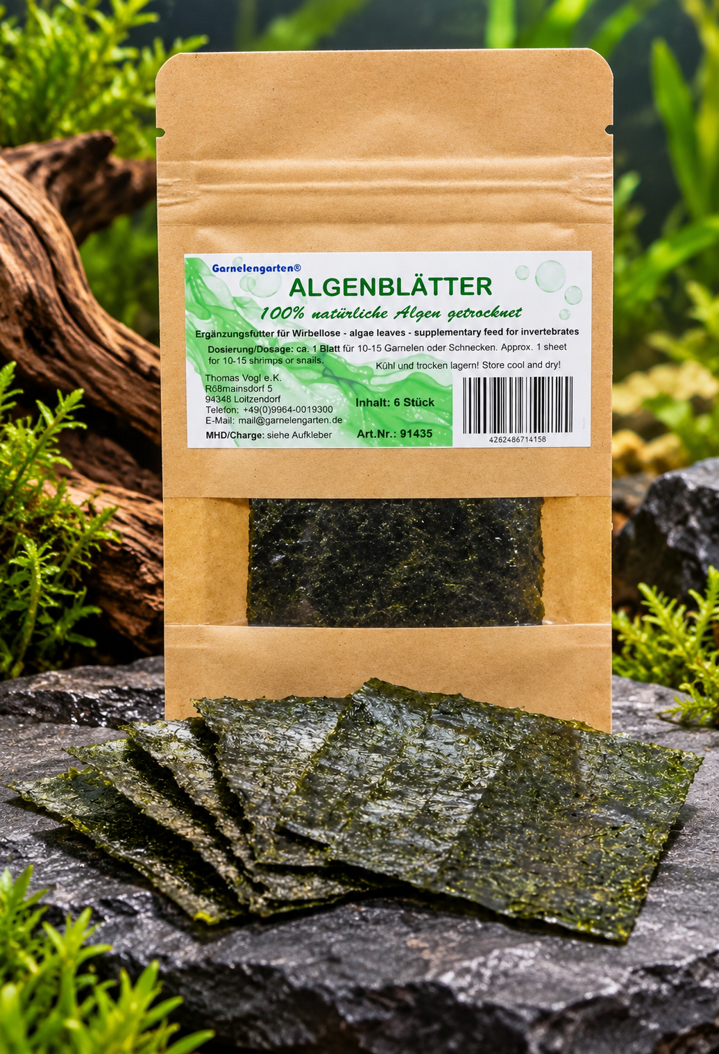 Algenblätter 6 Stück