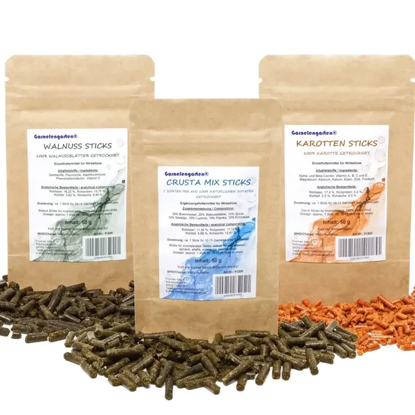 Garnelen Futter Sticks