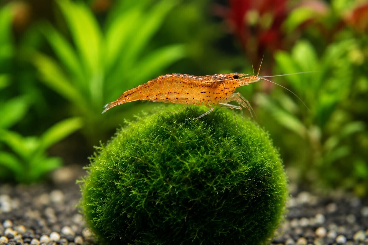 Orange Amanogarnele - Caridina multidentata